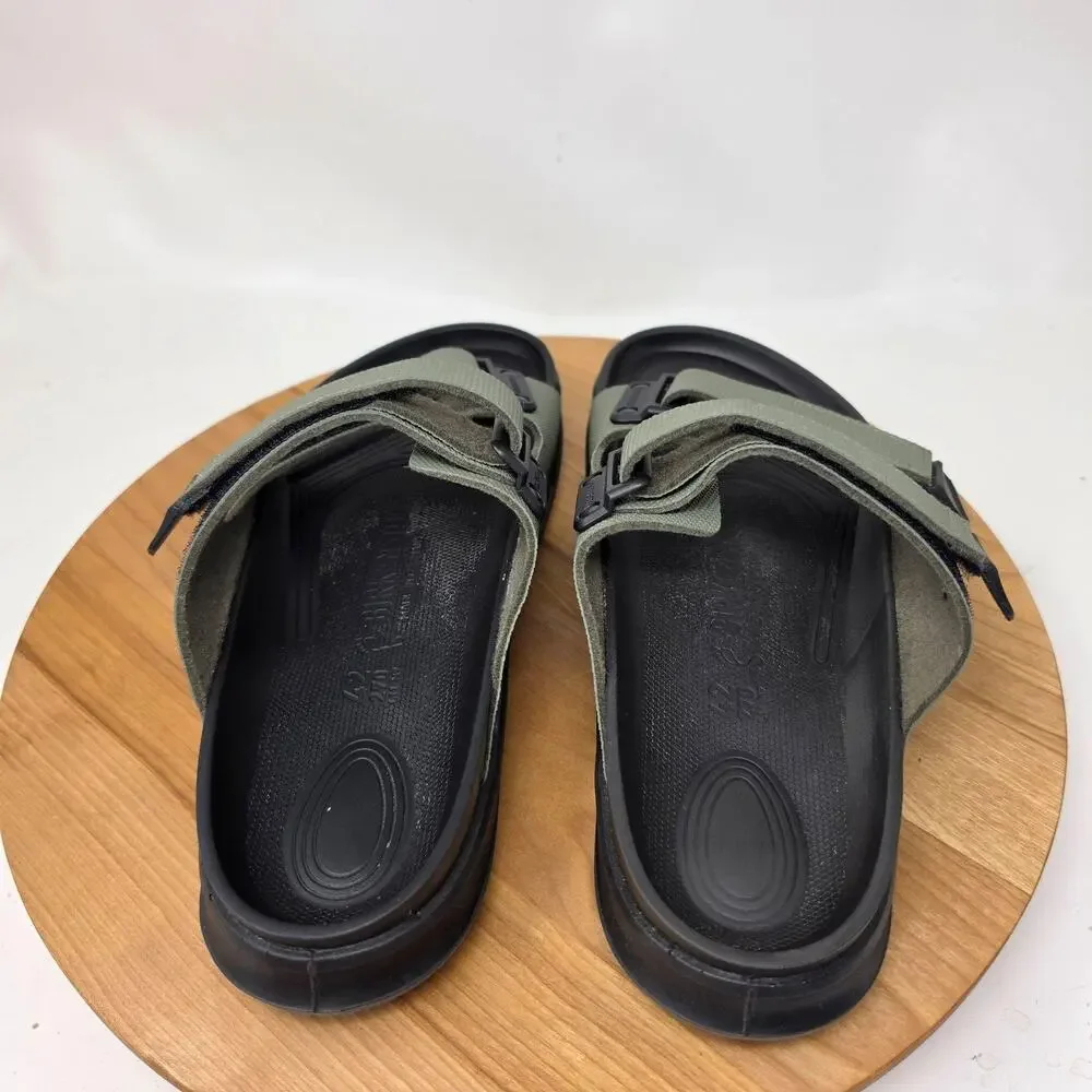Birkenstock Sandals Mens 9 Atacama Green Black Sport Slide Outdoor Summer Preppy